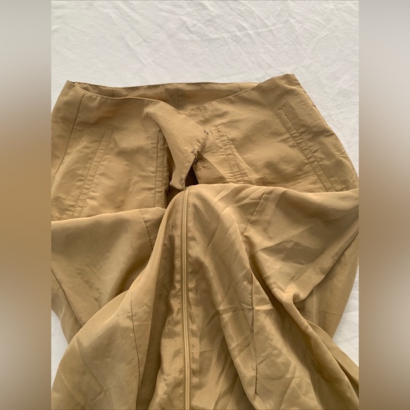 Strapless Embellished beaded Gold Sequin Evening Midi Dress Size 6 prom wedding - Picture 11 of 12